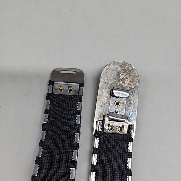 VTG Silver Metal Serpentine Fish Scale Stretch Fashion Belt Retro 30-40" - Picture 5 of 5